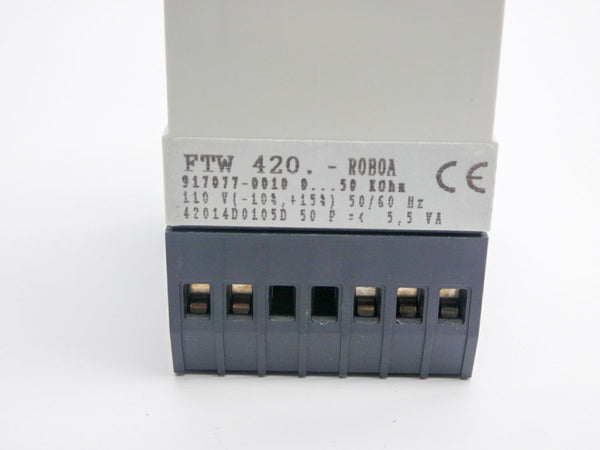 ENDRESS+HAUSER FTW420-R0B0A 917077-0010 110V NSMP