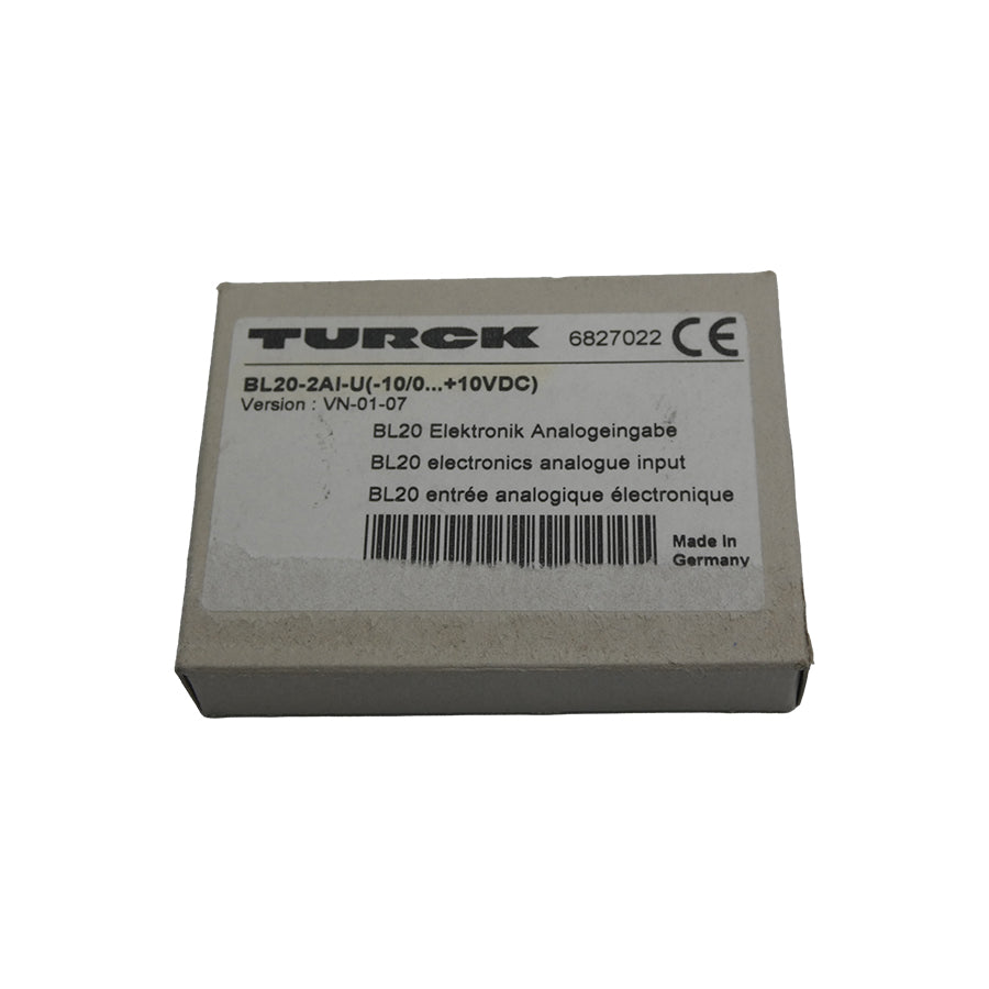 TURCK BL20-2AI-U(-10/0�+10VDC) 6827022 VER. VN-01-07 NSFS