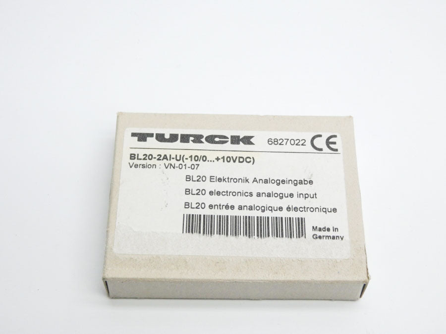 TURCK BL20-2AI-U(-10/0�+10VDC) 6827022 VER. VN-01-07 NSFS