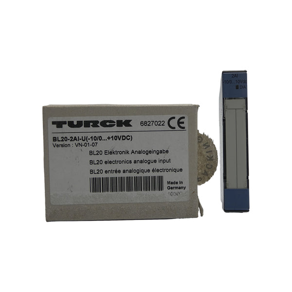 TURCK BL20-2AI-U(-10/0�+10VDC) 6827022 VER. VN-01-07 NSMP