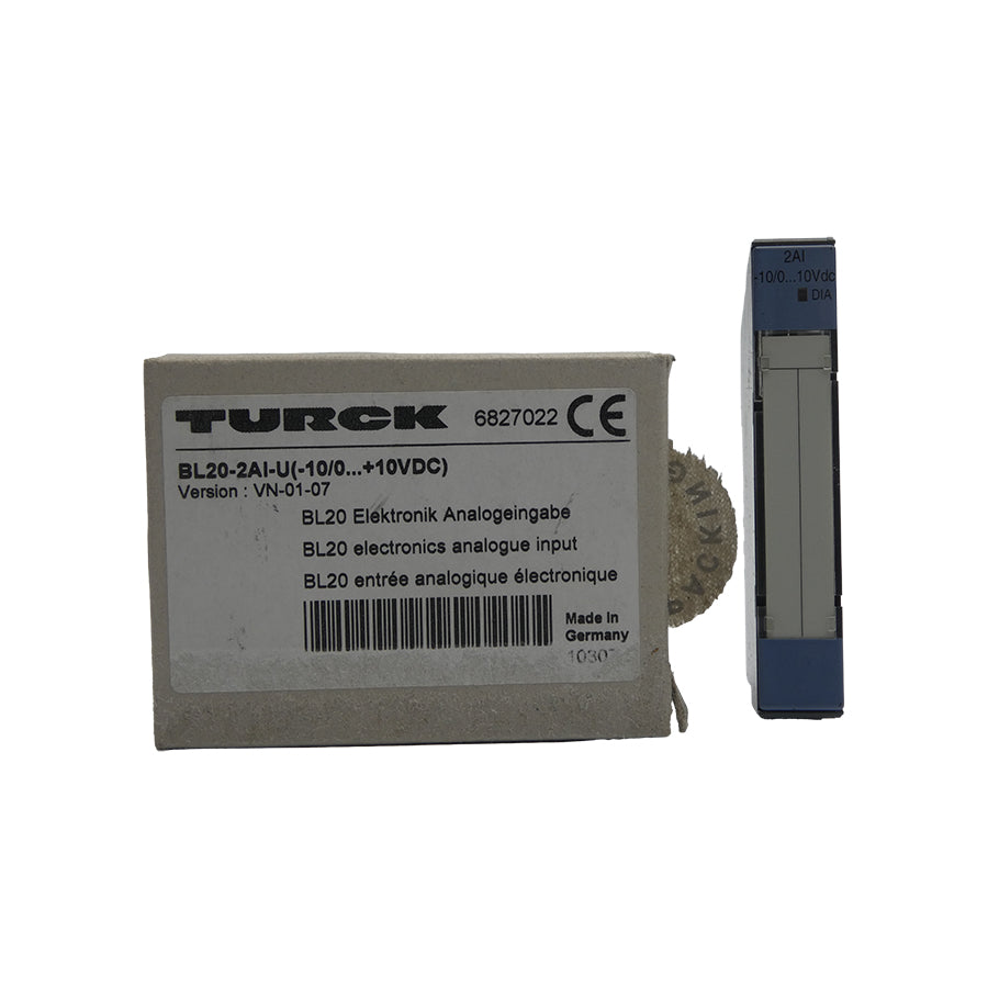 TURCK BL20-2AI-U(-10/0�+10VDC) 6827022 VER. VN-01-07 NSMP