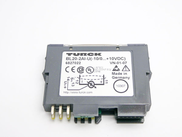 TURCK BL20-2AI-U(-10/0�+10VDC) 6827022 VER. VN-01-07 NSMP