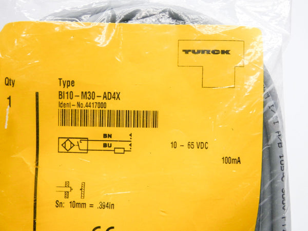TURCK BI10-M30-AD4X 4417000 10-65VDC 10MM NSMP