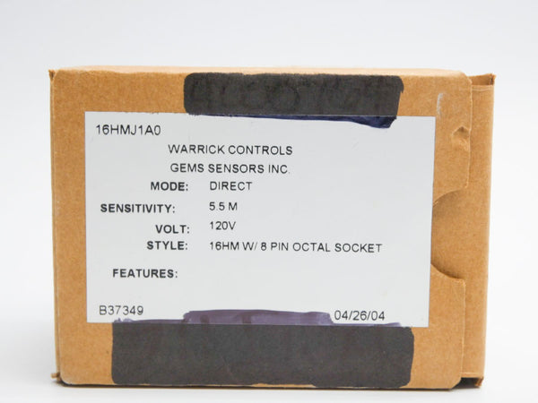 WARRICK CONTROLS 16HMJ1A0 120V 10A NSMP