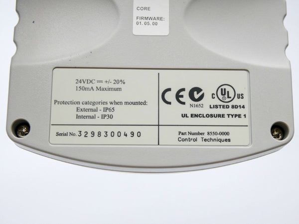 CONTROL TECHNIQUES 8550-0000 F/W 01.05.00 24VDC NSMP