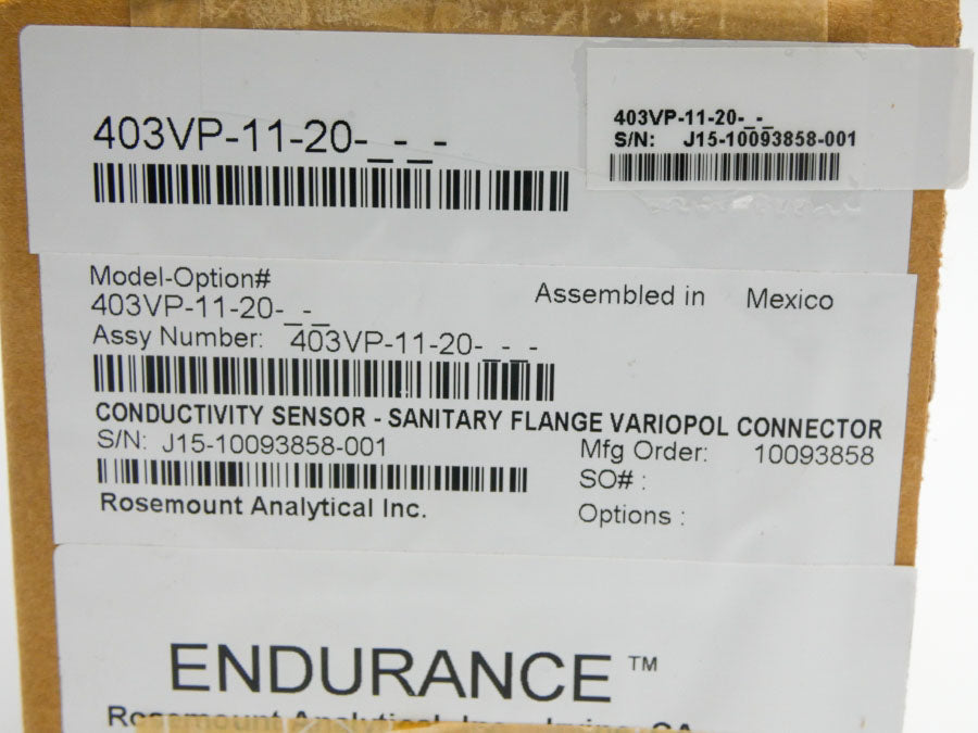 ROSEMOUNT 403VP-11-20 250PSI NSMP