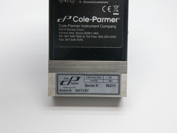 COLE-PARMER 00171BY 5.12VDC (0-100SCCM) NSMP