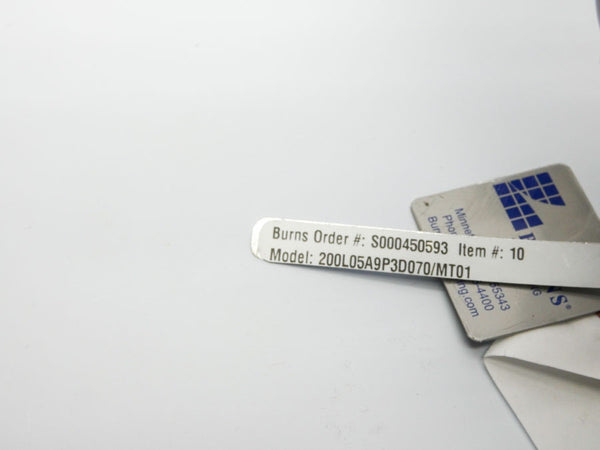 BURNS 200L05A9P3D070/MT01 NSNP