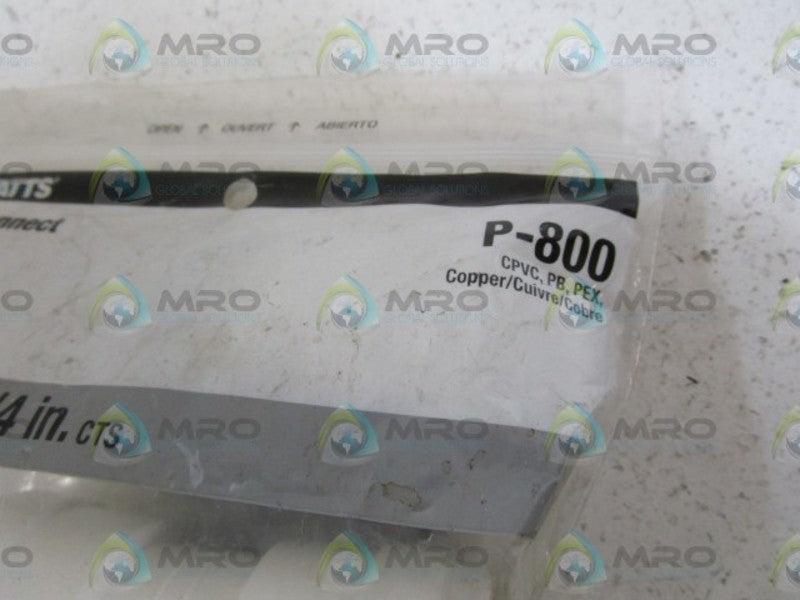 LOT OF 6 WATTS P-800 3/4"X3/4" NSMP
