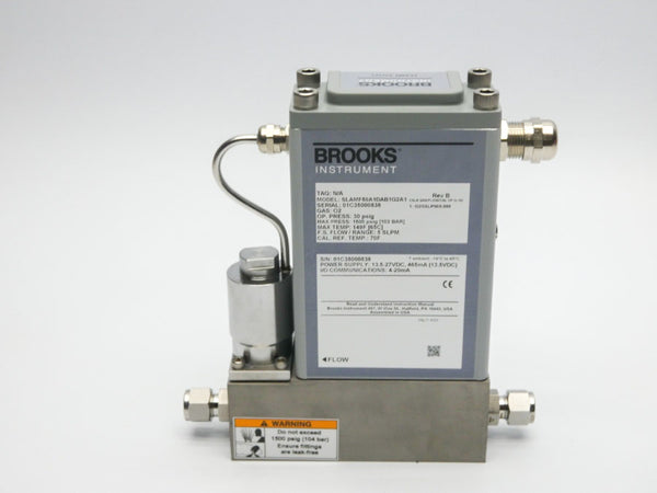 BROOKS INSTRUMENT SLAMF50A1DAB1G2A1 REV. B 13.5-27VDC 30PSI (5SLPM) NSMP
