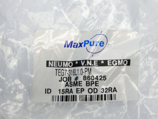 MAXPURE TEG7-316L1.0-PM 1.0" NSMP