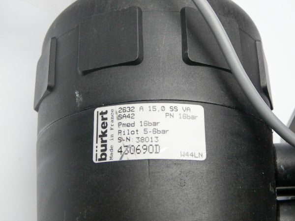 BURKERT 2632A15.0SSVA 430690D 642292A NSNP