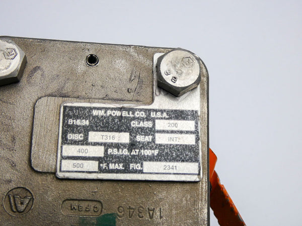 WM. POWELL CO. B16.34 400PSI 1" NSNP