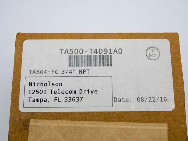 NICHOLSON TA500-T4D91A0 TA504-FC 3/4" NSFS