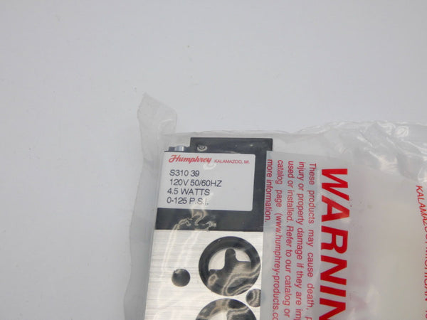 HUMPHREY S31039 120V 0-125PSI NSMP