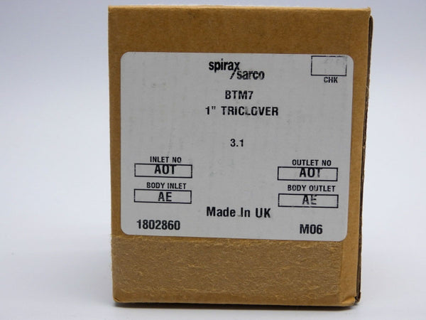 SPIRAX SARCO 1802860 M06 BTM7 3.1 145PSI 1" NSMP