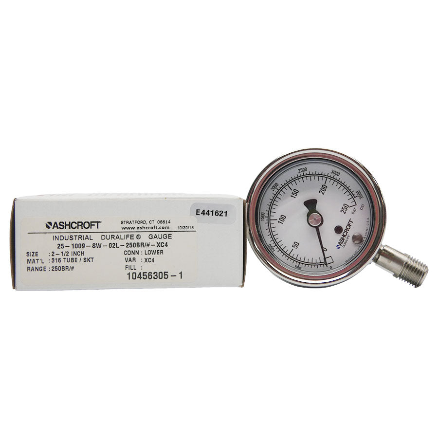 ASHCROFT 25-1009-SW-02L-250BR/#-XC4 3500PSI NSMP