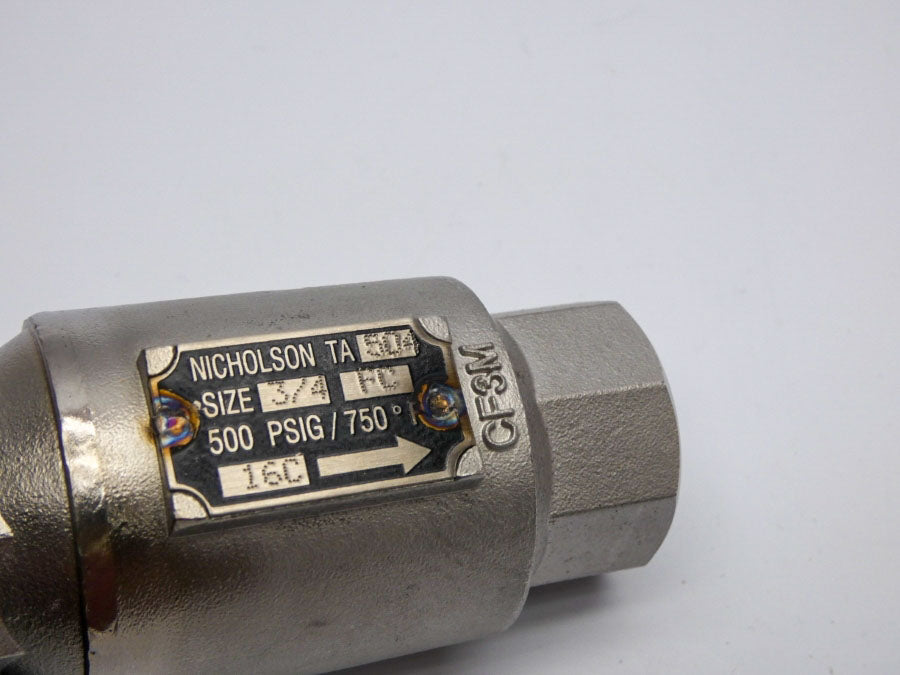 NICHOLSON TA504-FC TA500-T4D91A0 3/4" 500PSI NSMP