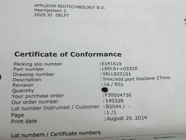 APPLIKON BIOTECHNOLOGY L60LS++03310 NSNP