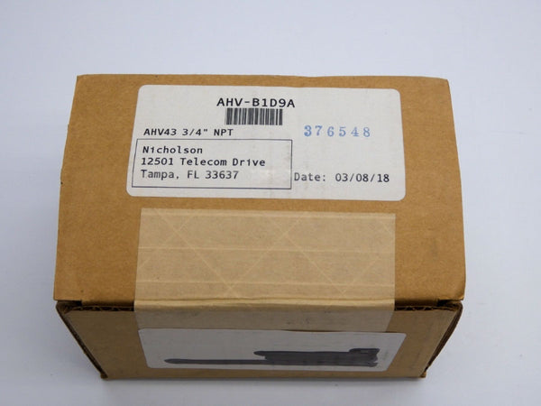 NICHOLSON AHV-B1D9A AHV43 3/4" NSFS