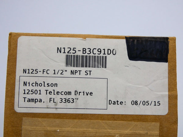 NICHOLSON N125-B3C91D0 N125-FC 1/2" NSMP