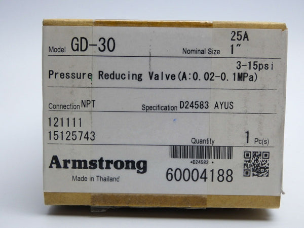 ARMSTRONG 15125743 GD-30 25A 3-15PSI 1" NSMP