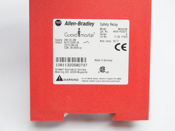 ALLEN BRADLEY 440R-P23073 SER. A 24VDC 3A (BR/WH) NSMP