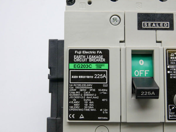FUJI ELECTRIC EG203C-EB3GEC-225K 100-230-440V 225A NSNP