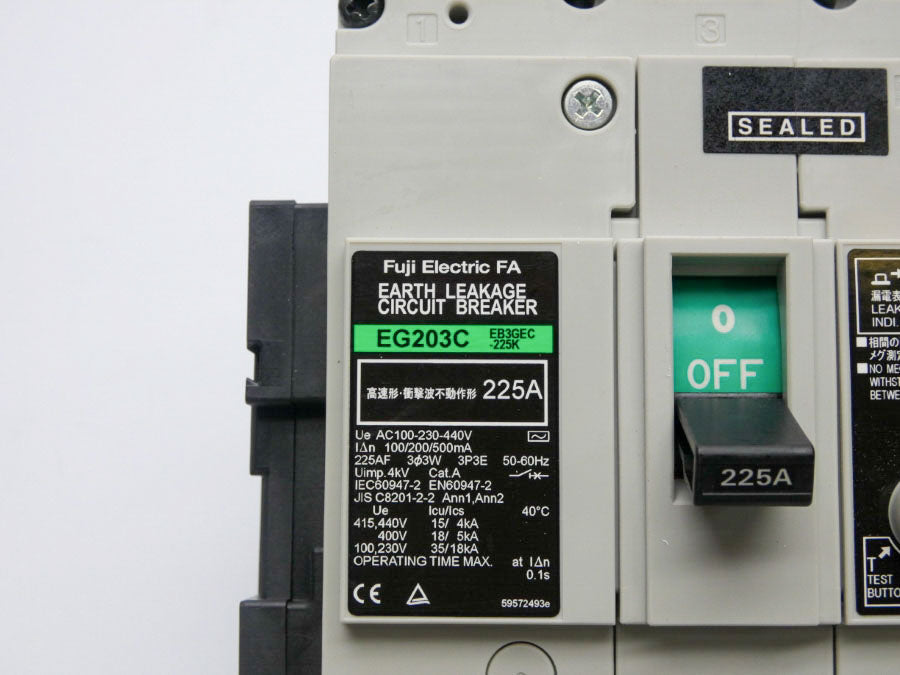 FUJI ELECTRIC EG203C-EB3GEC-225K 100-230-440V 225A NSNP