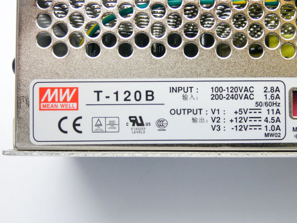 MEAN WELL T-120B 100-120VAC/200-240VAC 2.8/1.6A NSMP