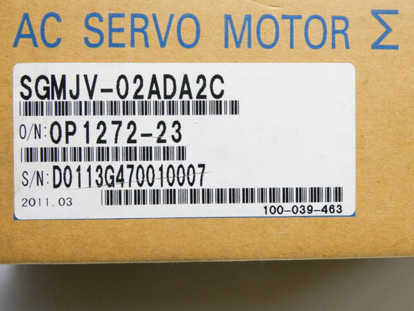 YASKAWA SGMJV-02ADA2C 200V 1.6A NSMP