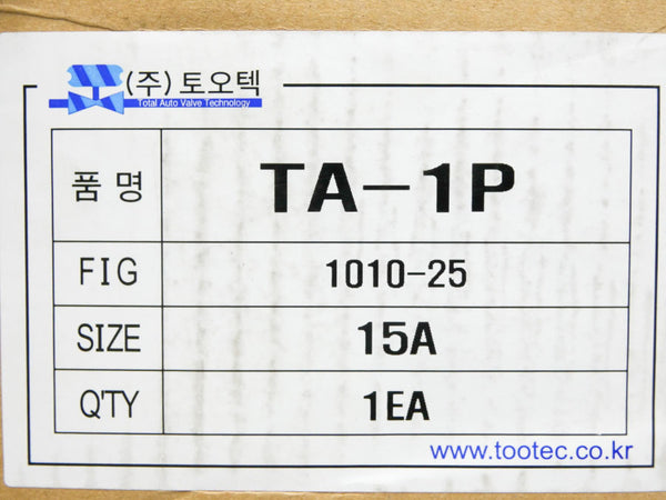 TOOTEC TA-1P 1010-25 15A 1/2" NSMP