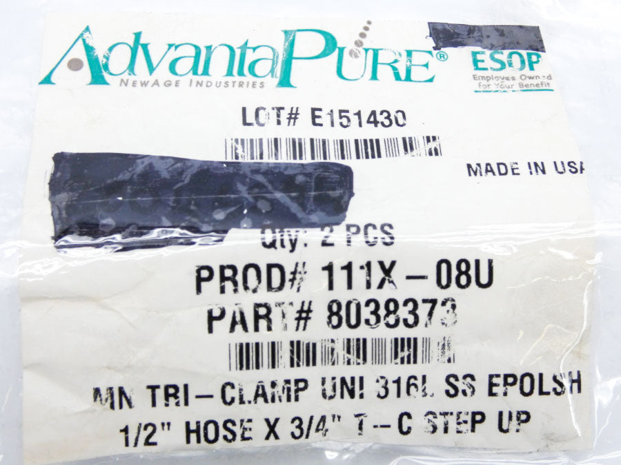 ADVANTA PURE #8038373 #111X-08U 1/2"x3/4" NSNP