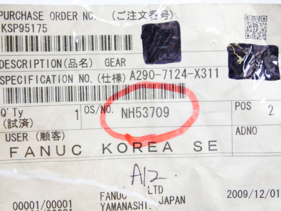 FANUC A290-7124-X311 1" NSNP