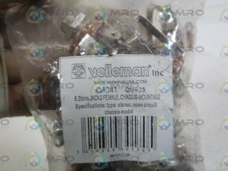 LOT OF 25 VELLEMAN CA041 NSMP