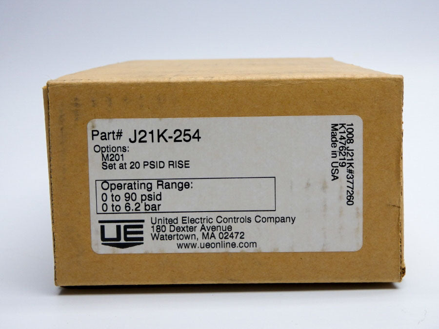 UNITED ELECTRIC J21K-254 480VAC 15A 0-90PSI NSMP