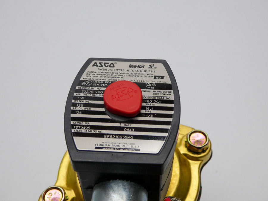 ASCO EF8210G55M0 120V 125-150PSI 1-1/4" NSMP