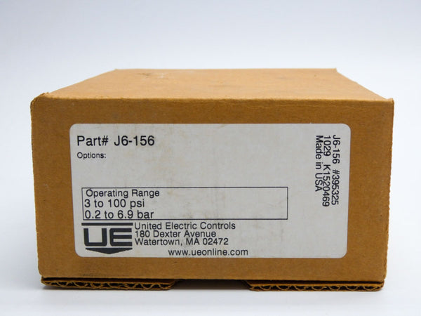 UNITED ELECTRIC J6-156 480VAC 15A 3-100PSI NSMP