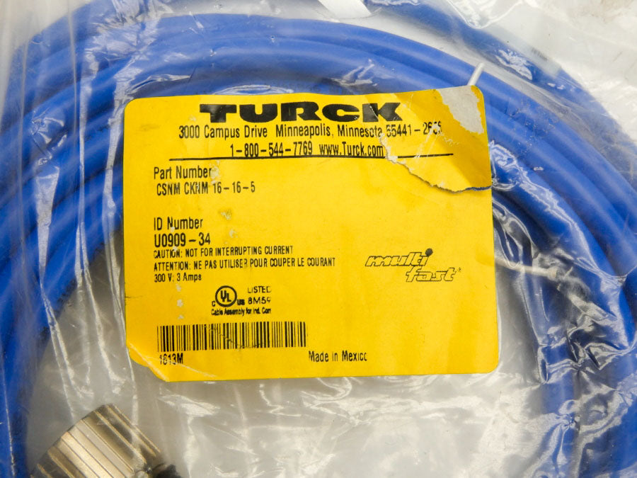 TURCK CSNMCKNM16-16-5 U0909-34 300V 3A NSMP