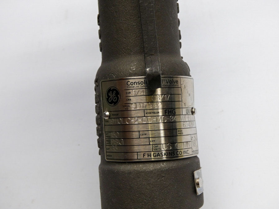 GENERAL ELECTRIC 19110LC-2-CC-MS-34-MT-FT-LA 150PSI 3/4" NSNP