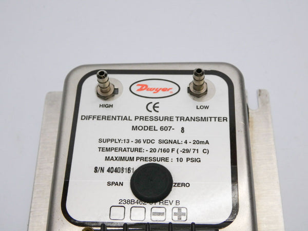 DWYER 607-8 13-36VDC 10PSI UNMP