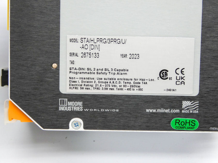 MOORE INDUSTRIES STA/HLPRG/3PRG/U/-AO[DIN] 21.6-375VDC NSNP