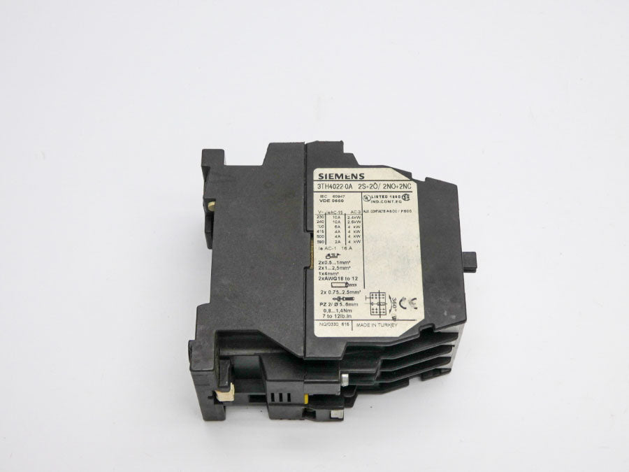 SIEMENS 3TH4022-0A 110/120V 10A NSNP