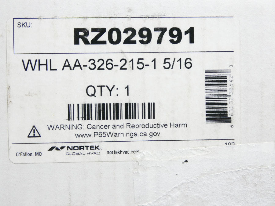 NORTEK WHLAA326-215-1-5/16 RZ029791 NSMP
