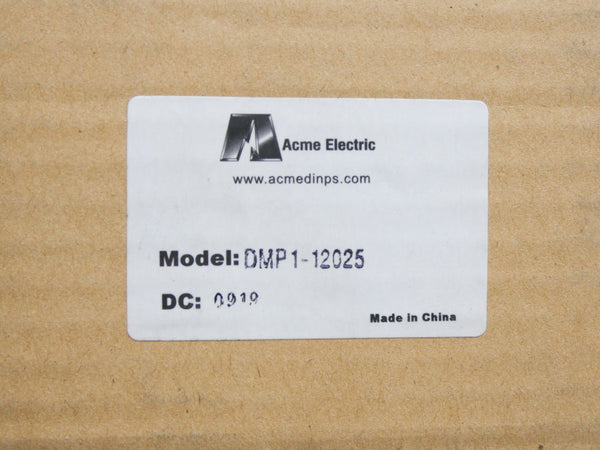 ACME ELECTRIC DMP1-12025 100-240VAC 0.8A NSMP