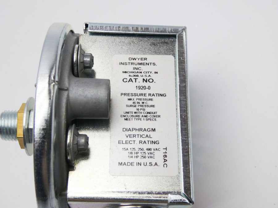 DWYER 1920-0 480VAC 15A 10PSI NSMP