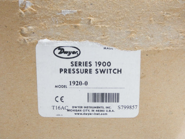 DWYER 1920-0 480VAC 15A 10PSI NSMP