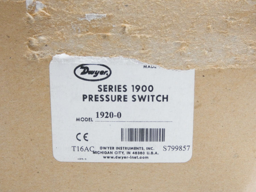 DWYER 1920-0 480VAC 15A 10PSI NSMP