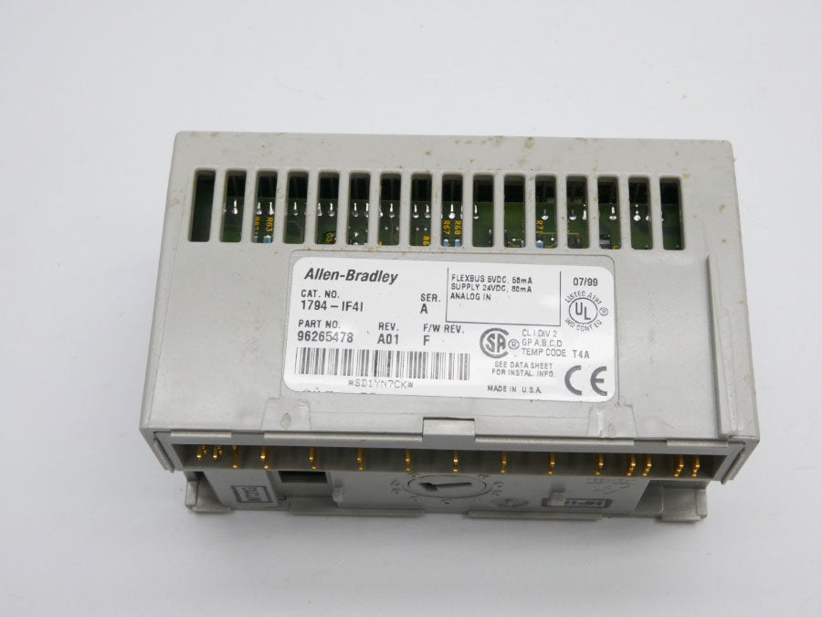 INDUSTRIAL SPARE PART 1794-IF4I SER. A F/W F REV. A01 24VDC UNMP