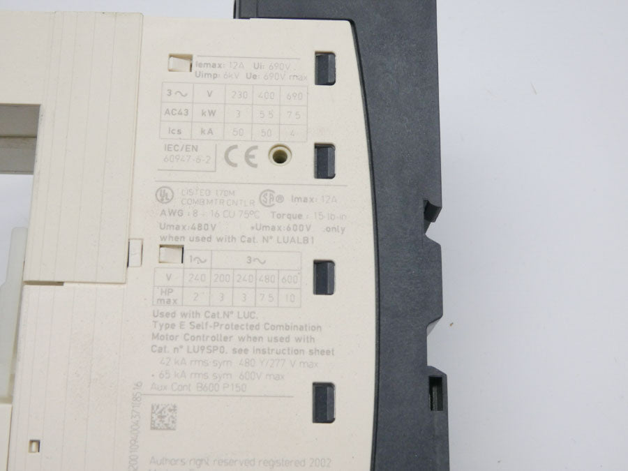 TELEMECANIQUE LUB12 600V 12A NSMP